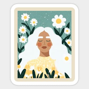 Serene Daisy Dreamer Sticker